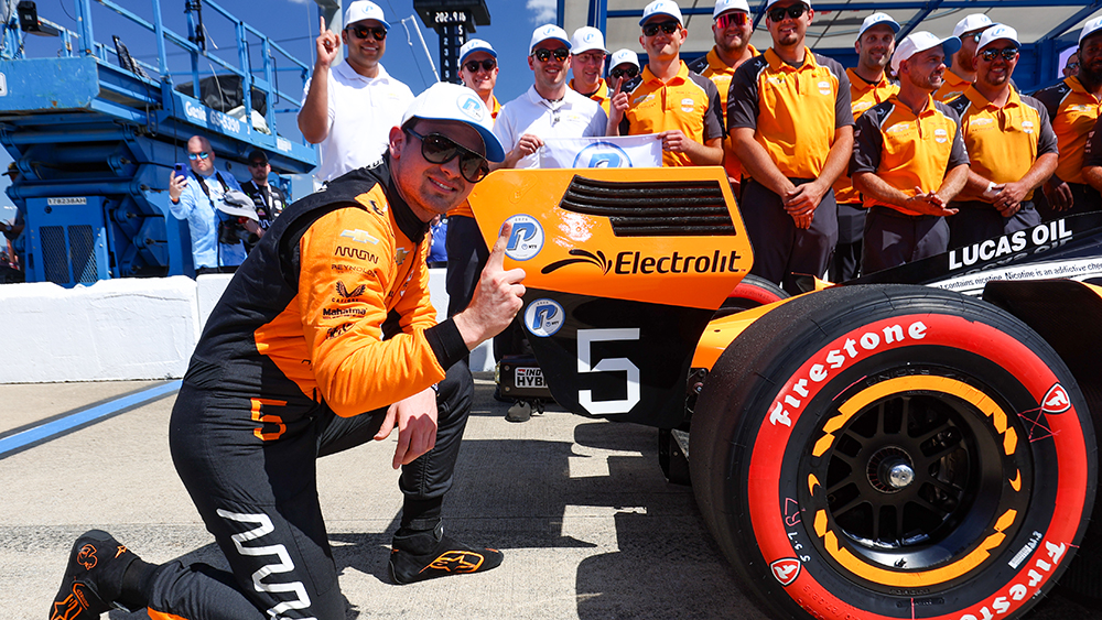 Pato O’Ward Closes In on Elusive Goal after Winning Nashville Pole