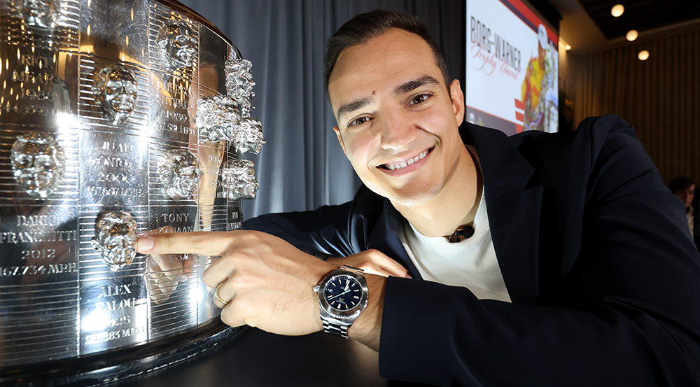 Indy 500 Winner Alex Palou Unveils Image on Borg-Warner Trophy