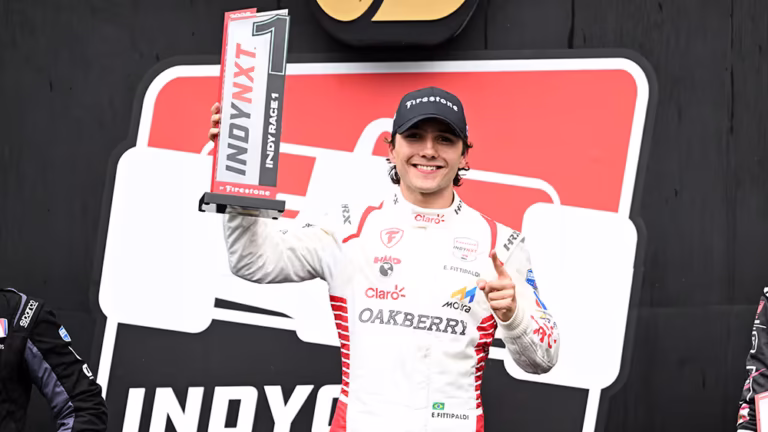 Enzo Fittipaldi gana en Indy NXT en el Indianápolis Motor Speedway