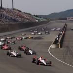 Óvalo de Motegi durante la carrera de IndyCar 2010 en Japón