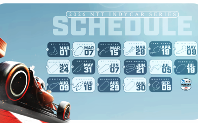 INDYCAR Announces 17-Race 2026 NTT INDYCAR SERIES Schedule